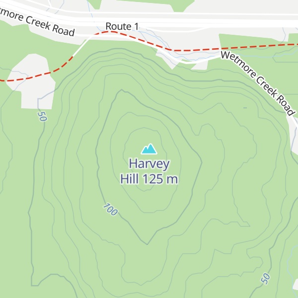 Map of Harvey Hill