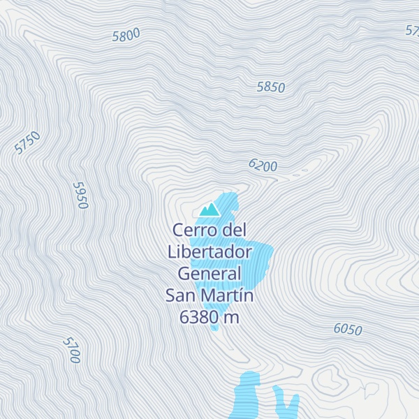 Map of Cerro del Libertador General San Martín