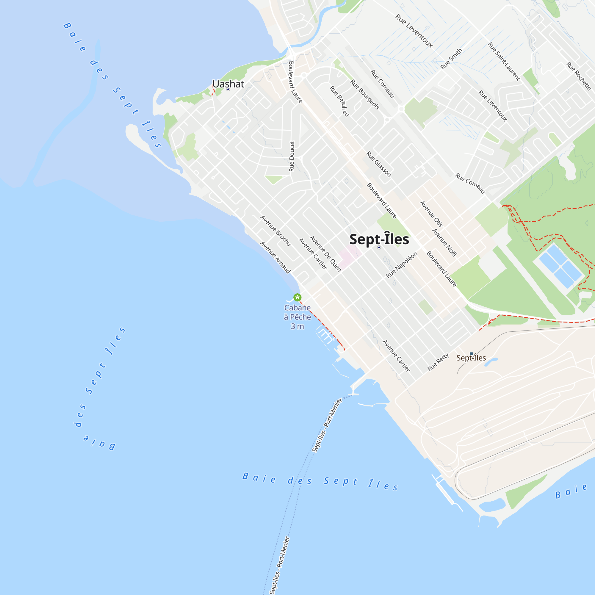 Cabane à Pêche map