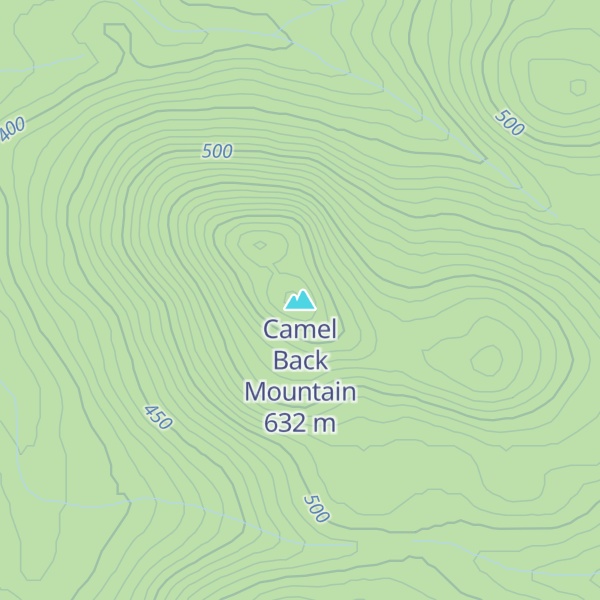 Map of Camel Back Mountain