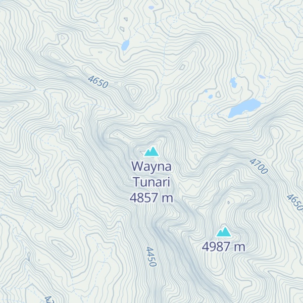 Map of Wayna Tunari