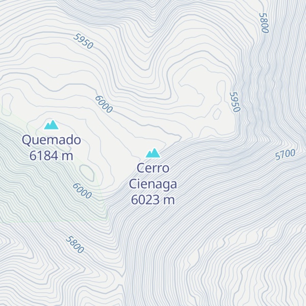 Map of Cerro Cienaga
