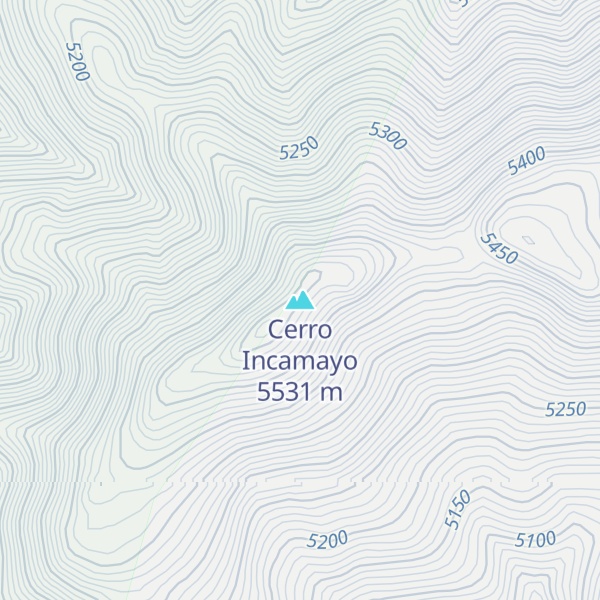 Map of Cerro Incamayo