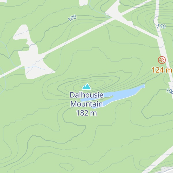 Map of Dalhousie Mountain