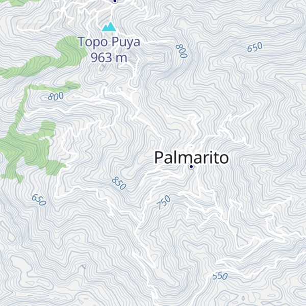 Map of Cerro Agua Blanca