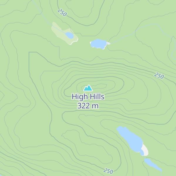 Map of High Hills
