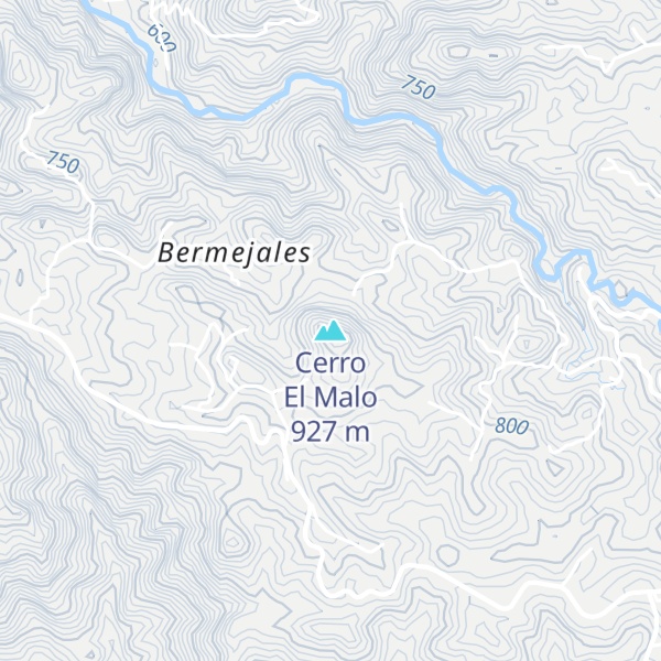 Map of Cerro El Malo