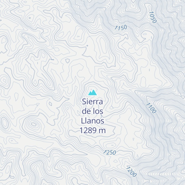 Map of Sierra de los Llanos