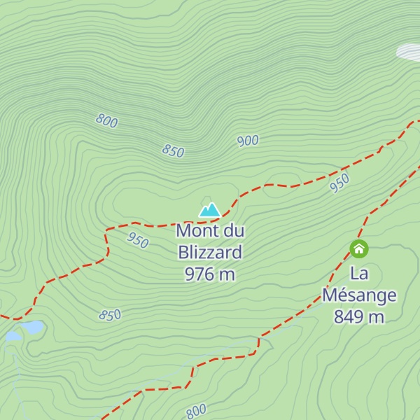 Map of Mont du Blizzard