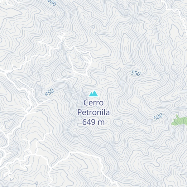 Map of Cerro Petronila