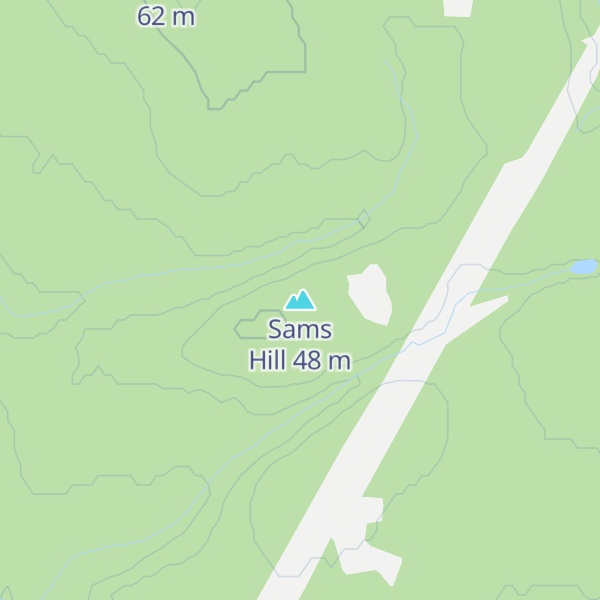 Map of Sams Hill