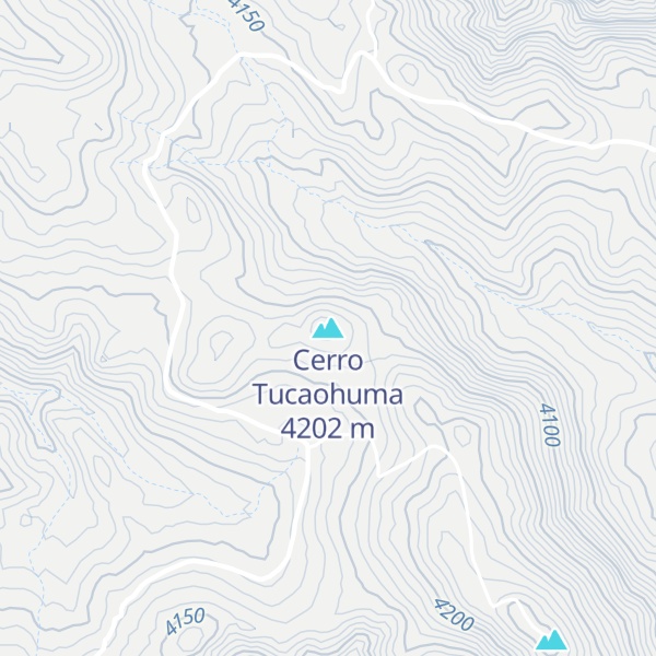 Map of Cerro Tucaohuma