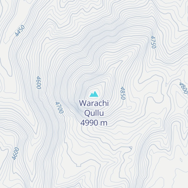 Map of Warachi Qullu