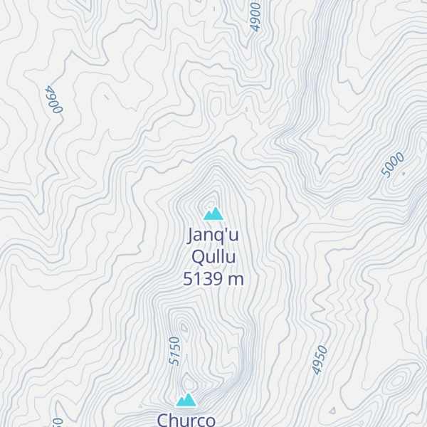 Map of Janq'u Qullu