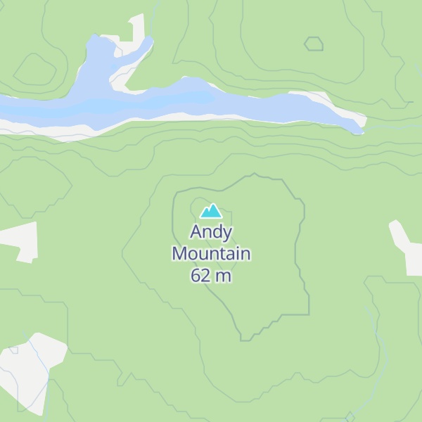 Map of Andy Mountain