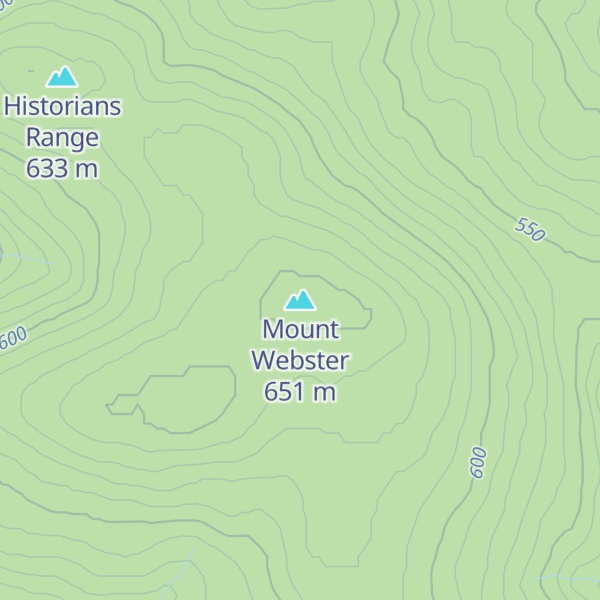 Map of Mount Webster