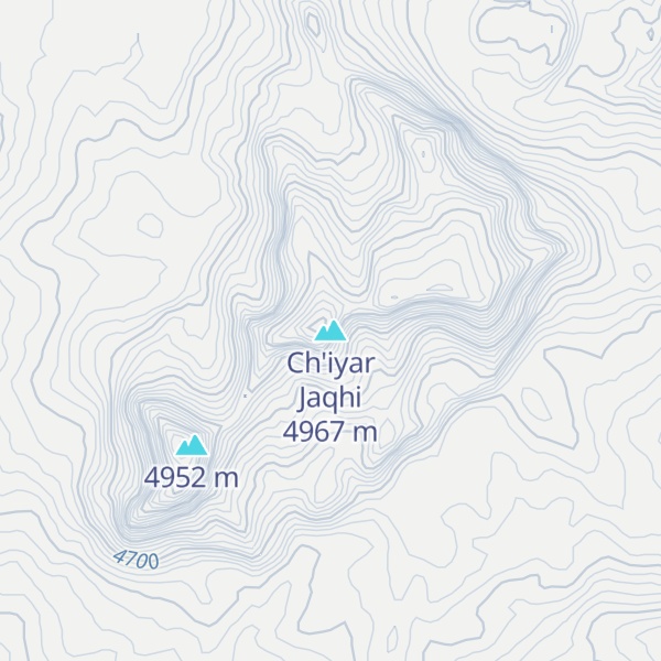 Map of Ch'iyar Jaqhi