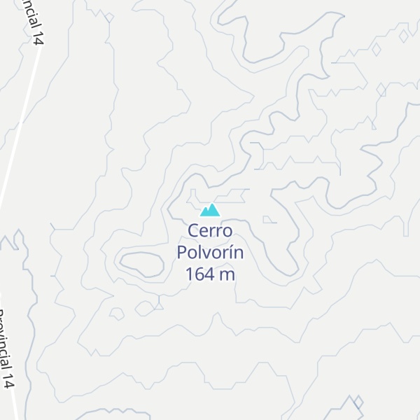 Map of Cerro Polvorín