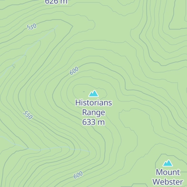 Map of Historians Range