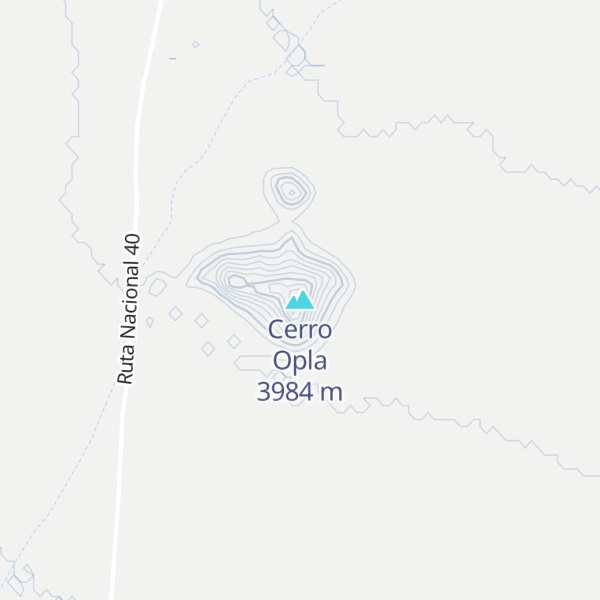 Map of Cerro Opla