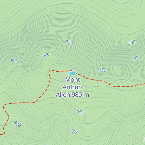 Map of Mont Arthur-Allen