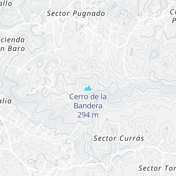 Map of Cerro de la Bandera