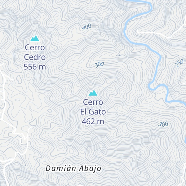Map of Cerro El Gato