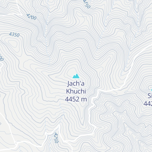 Map of Jach'a Khuchi