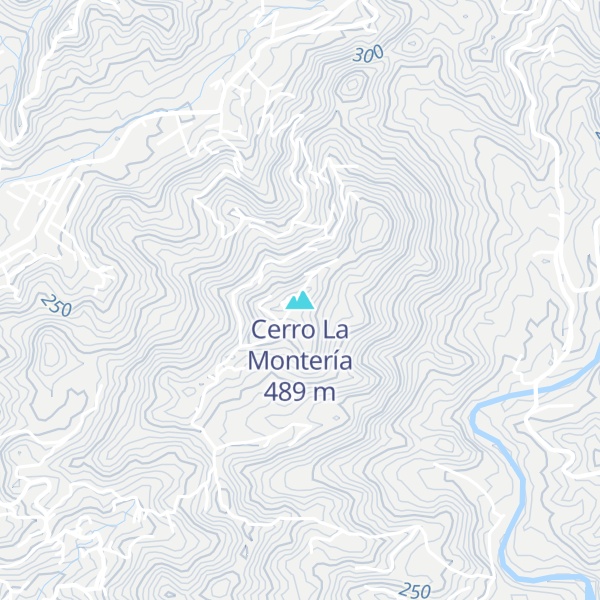 Map of Cerro La Montería