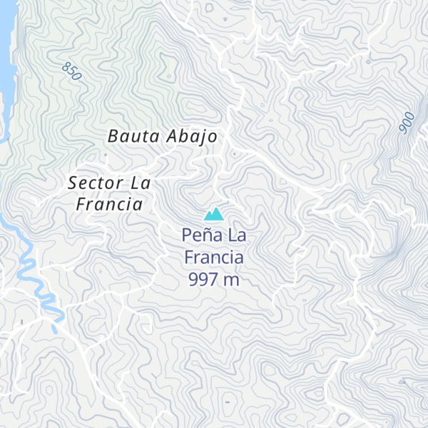 Map of Peña La Francia