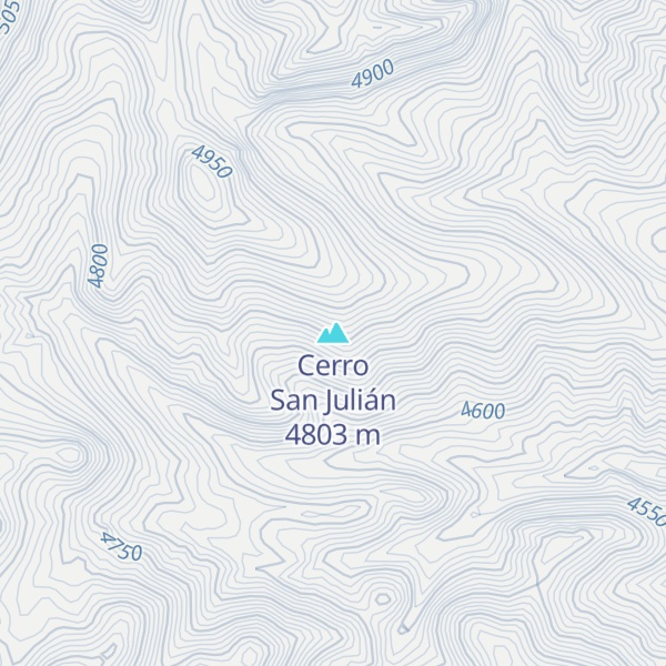 Map of Cerro San Julián