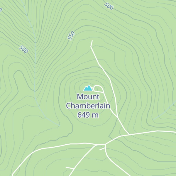 Map of Mount Chamberlain