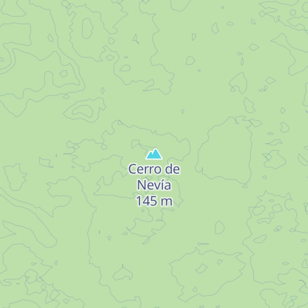 Map of Cerro de Nevía
