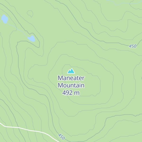 Map of Maneater Mountain