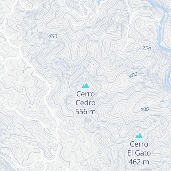 Map of Cerro Cedro
