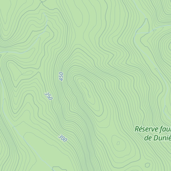 Map of Mont Conique