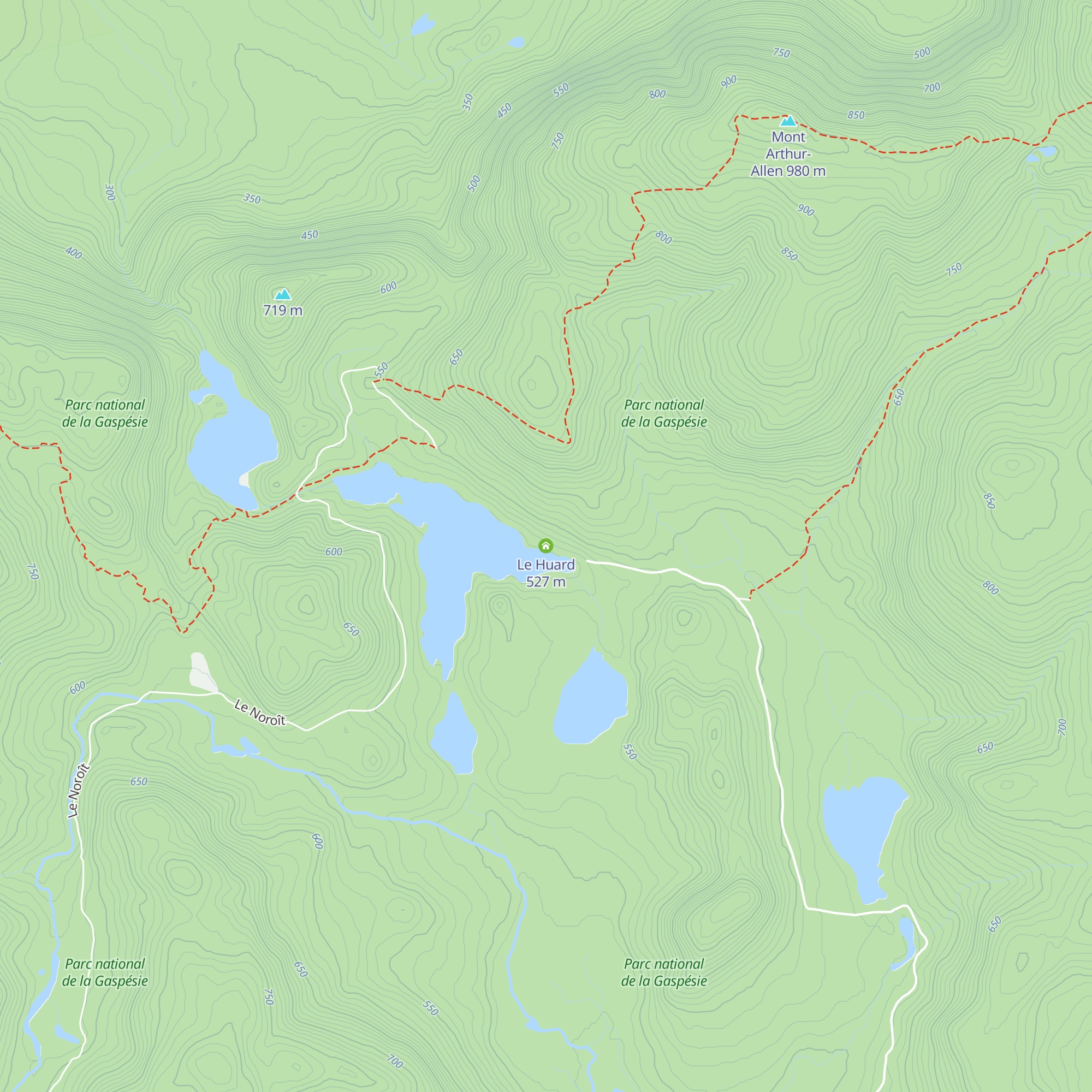 Le Huard map