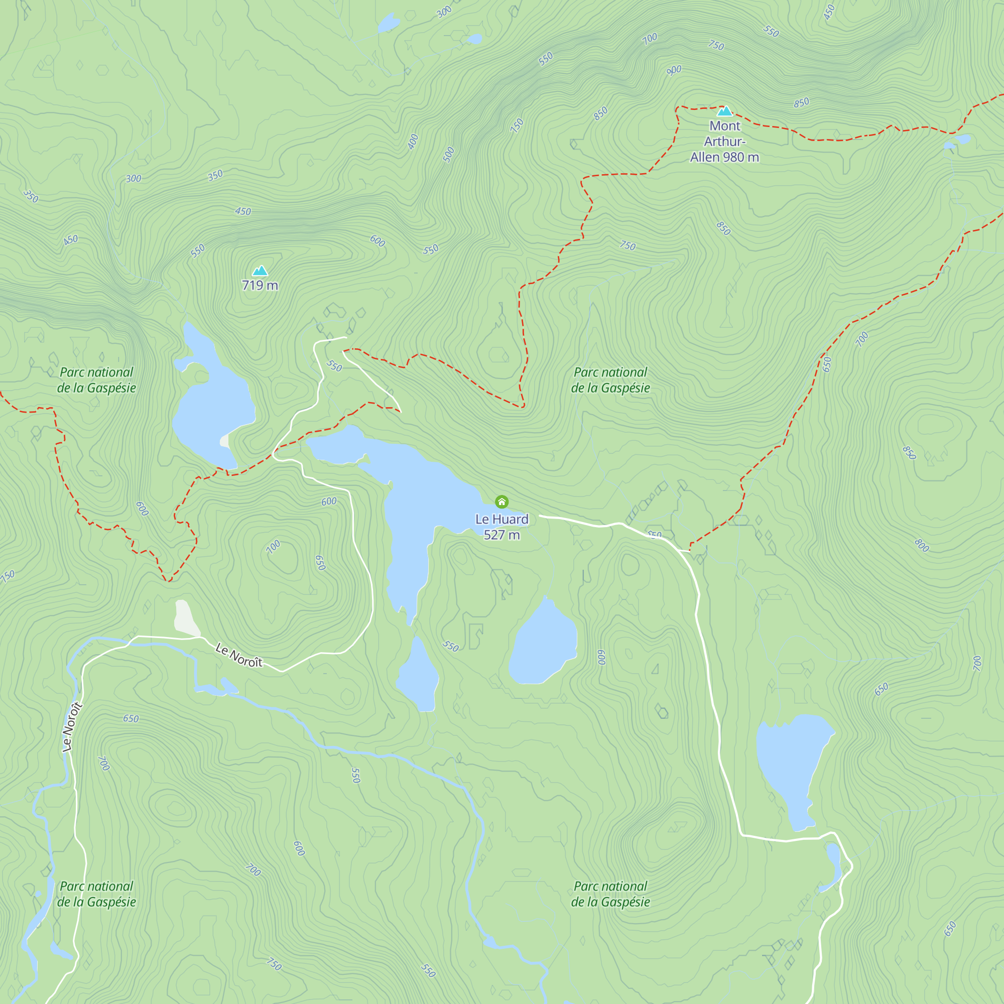 Le Huard map