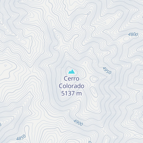 Map of Cerro Colorado