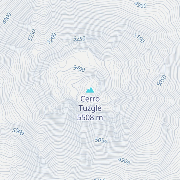 Map of Cerro Tuzgle