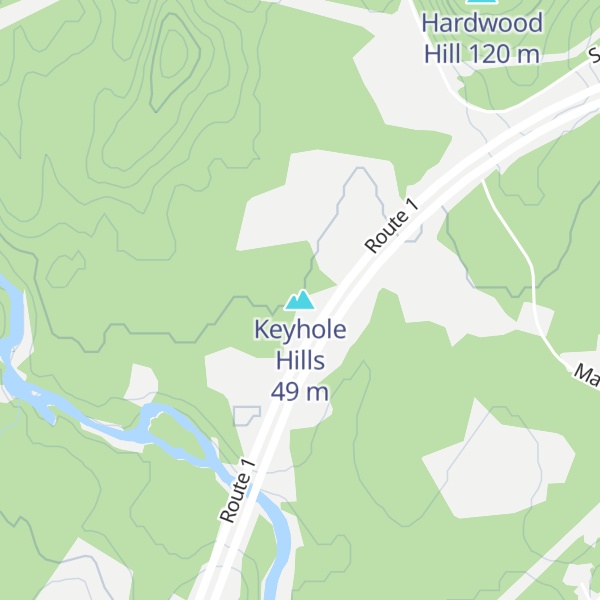 Map of Keyhole Hills