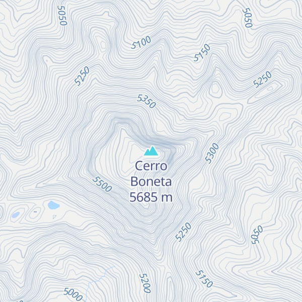 Map of Cerro Boneta