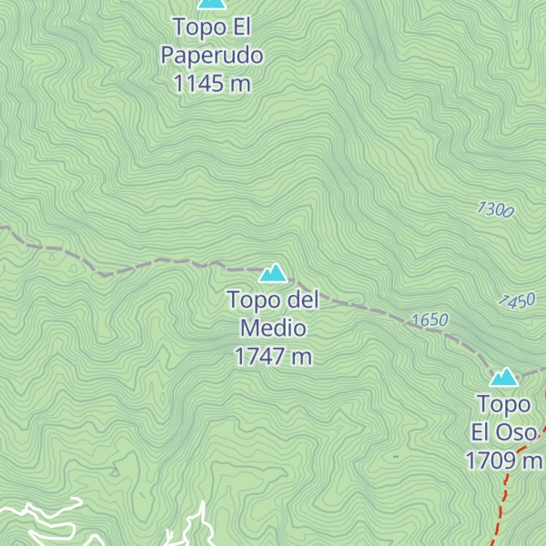Map of Topo del Medio