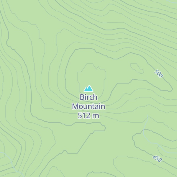 Map of Birch Mountain