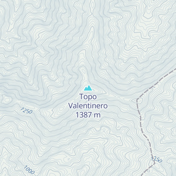 Map of Topo Valentinero