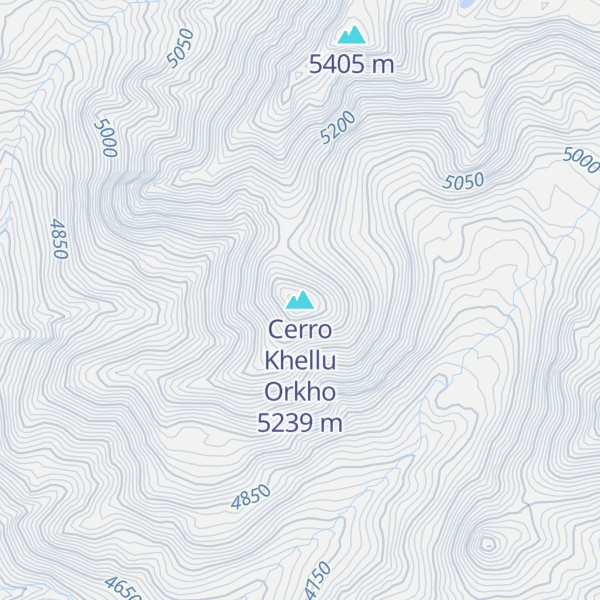 Map of Cerro Khellu Orkho
