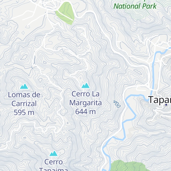 Map of Cerro La Margarita
