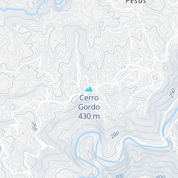 Map of Cerro Gordo