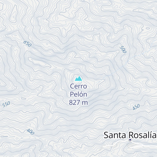 Map of Cerro Pelón