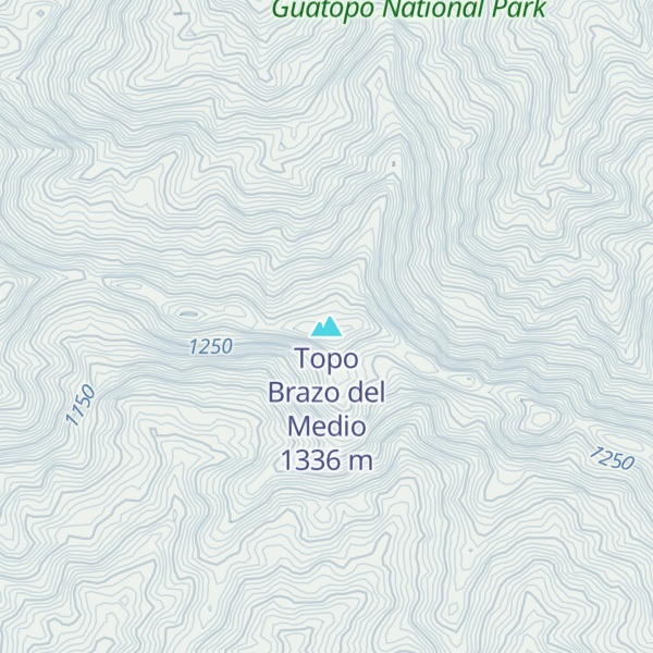 Map of Topo Brazo del Medio